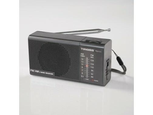 Radio Tiross TIROSS RADIO MINI PORTABLE ON BLACK BATTERIES TS-455CZ
