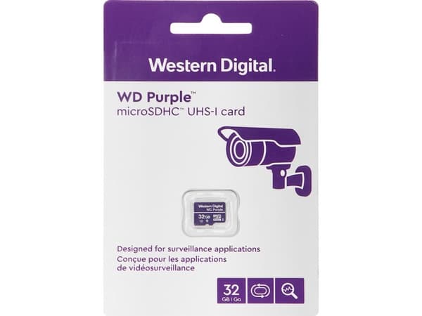 Generasjon WD Purple MicroSDXC 64 GB Klasse 10 UHS-I/U1 (SD-MICRO-10/64-WD)