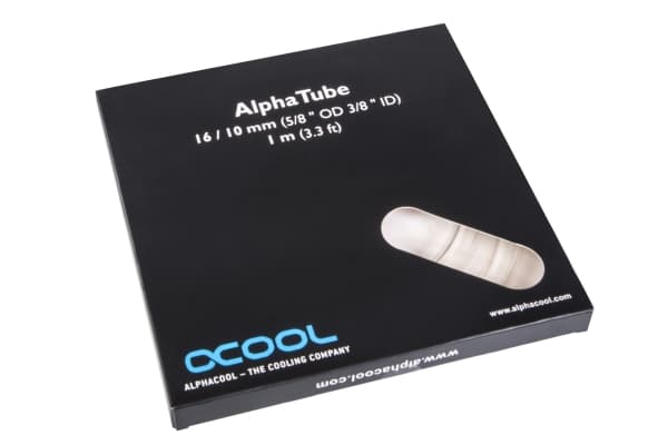 Alphacool 17496, Rør, Polyvinylklorid (PVC), Gjennomsiktig, 80 °C, 3 stang, 1,6 cm