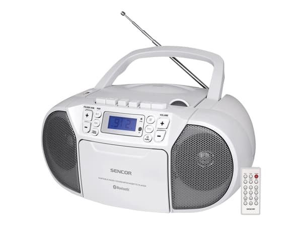 Sencor SPT 3907 W, Digitaalinen, FM, 87,5 - 108 MHz, Soitin, CD-R, CD-RW, Satunnainen, Toista