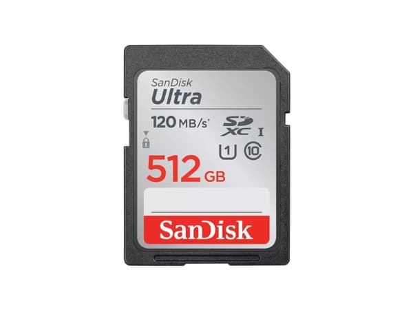 SanDisk Ultrastar SDSDUN4-512G-GN6IN, 512 GB, SDHC, klasse 10, UHS-I, 120 MB/s, klasse 1 (U1)