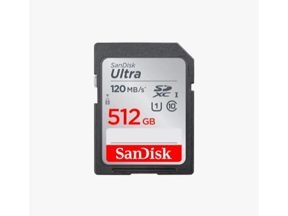 SanDisk Ultrastar SDSDUN4-512G-GN6IN, 512 GB, SDHC, klasse 10, UHS-I, 120 MB/s, klasse 1 (U1)