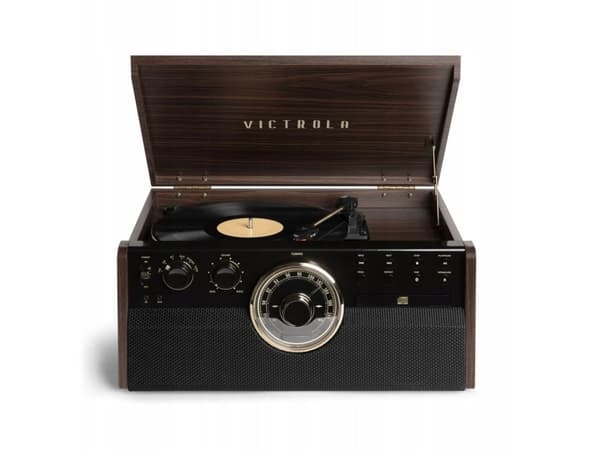 Victrola VTA-270B-ESP, Hihnakäyttöinen levysoitin, Ruskea, 50 dB, A2DP, AVRCP, 10 m, 10 W