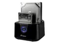 Miniatyrbilde 3 av 5: FANTEC DS-X2U3-Glanz - HDD / SSD-dokkestasjon - brønner: 2 - 2,5" / 3,5" delt - SATA 6Gb/s - USB 3.0 - høyglanset svart