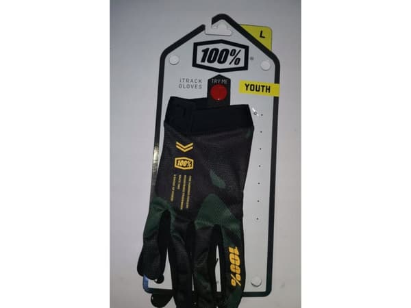 100% ITRACK Ungdomshandske sentinel svart storlek M (handflatans längd 150-160 mm) (NEW)