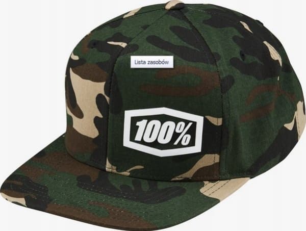 100% Cap 100% MACHINE Snapback Hat Camo (NY)