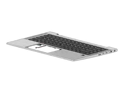HP - Ersättningstangentbord för bärbar dator - med ClickPad, pekpinne - bakgrundsbelyst - brittisk - med övre skydd