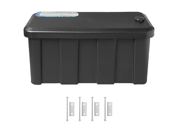 Proplus Storage Box Drawbar Plastic 25 L Black