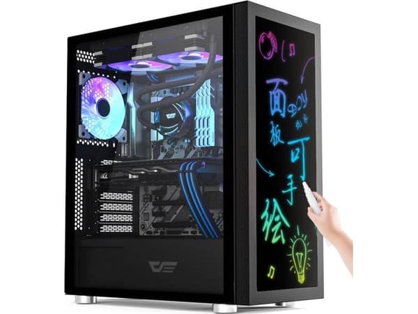 Darkflash DK210 Graffiti datamaskindeksel (svart)