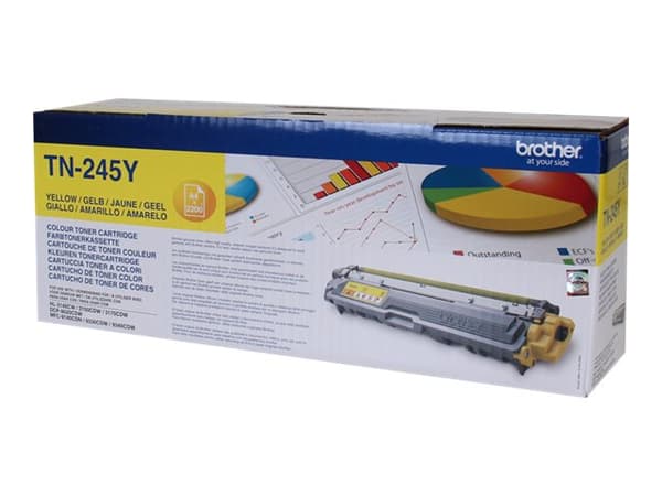 Brother TN245Y - Gul - original - tonerpatron - for Brother DCP-9015, DCP-9020, HL-3140, HL-3150, HL-3170, MFC-9140, MFC-9330, MFC-9340