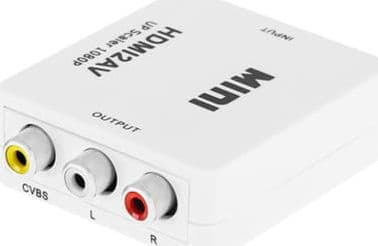 Cabletech AV-siirtojärjestelmä RCA (Cinch) x2 - HDMI valkoinen (KOM0982)