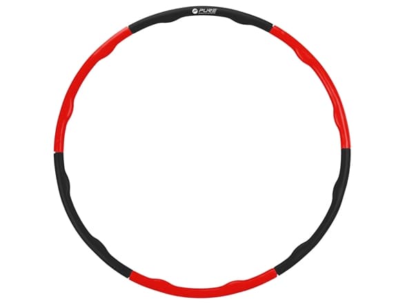 Pure2Improve Hula Hoop Black/Red, Foam, PP (Polypropylene)