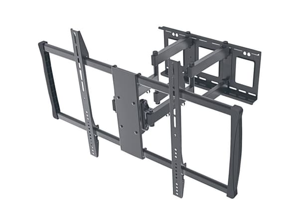 Manhattan TV & Monitor Mount, Wall, Full Motion, 1 screen, Screen Sizes: 60-100", Black, VESA 200x200 to 900x600mm, Max 80kg, LFD, Tilt & Swivel with