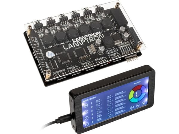Lamptron RF625 vifte og ARGB-kontroller svart