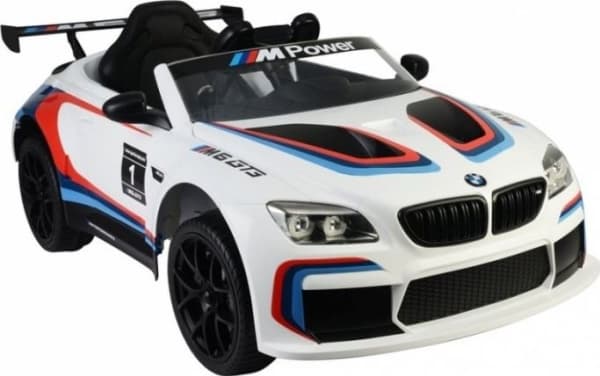 Lean Cars LEANToys Auto för BMW M6 GT3 vitt batteri
