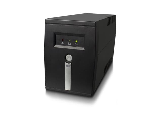 ACT AC2305 strömskydd (UPS) Linjeinteraktiv 0,6 kVA 360 W 2 AC-utgångar Svart