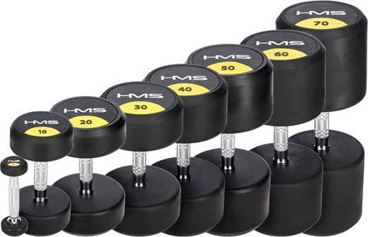 HMS HG PRO kumitettu käsipaino 1 x 7 kg