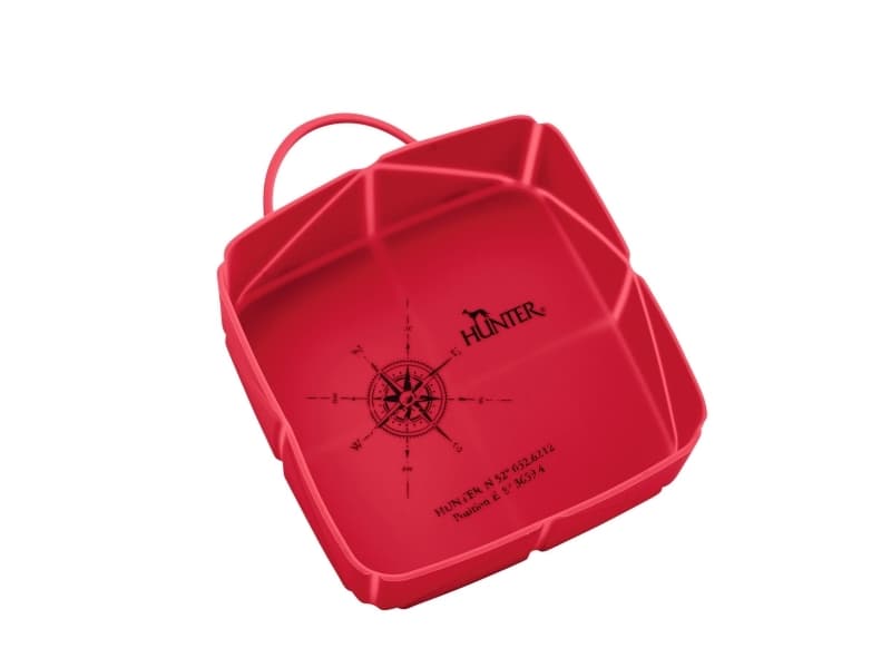 Hunter HUNTER Silicone Bowl Folded Letter 590ml red