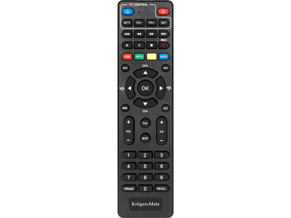 Cabletech Remote Control RTV Remote for Kruger & Matz KM0550 tuner