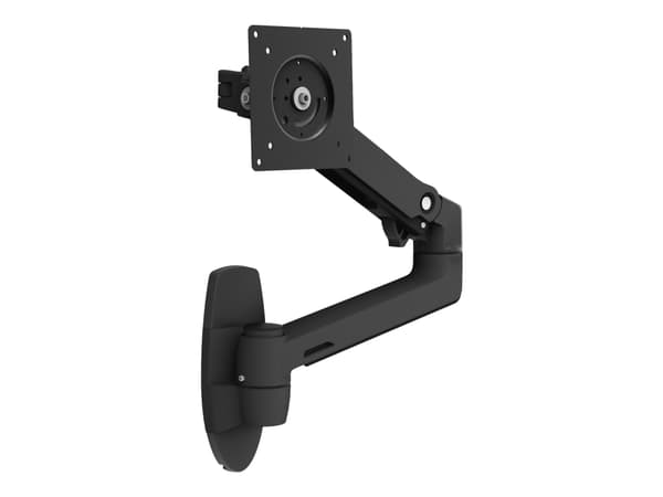 Ergotron LX - Monteringssats (vridbar arm, förlängningsadapter, fästbas för vägg) - för LCD-display - mattsvart - skärmstorlek: upp till 34 tum - väg