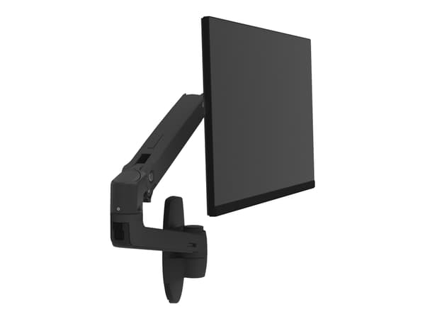 Ergotron LX - Monteringssats (vridbar arm, förlängningsadapter, fästbas för vägg) - för LCD-display - mattsvart - skärmstorlek: upp till 34 tum - väg