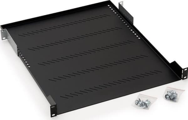 Triton - Rack-hylle - RAL 9005 - 1U - 19"