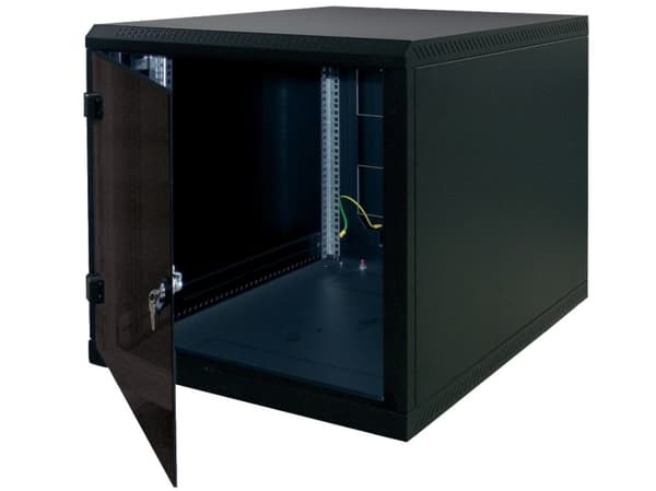 Triton Delta B 4S - Skåp - väggmontering - RAL 9005 - 6U - 19"