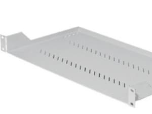 Triton 19“ Low profile shelf 1U 550mm 40.0kg , Svart, 40 kg, 1U, 550 mm