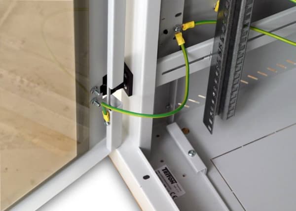 Triton 19" Delta RZ Rack 42U/800x1000 glass door, Frittstående hylle, 400 kg, 110,8 kg, Grå