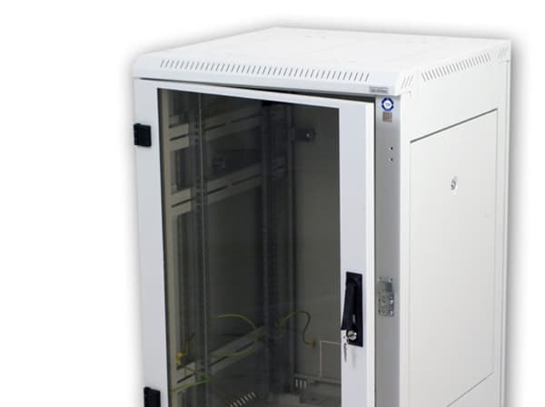 Triton 19" Delta RZ Rack 42U/800x1000 glass door, Frittstående hylle, 400 kg, 110,8 kg, Grå