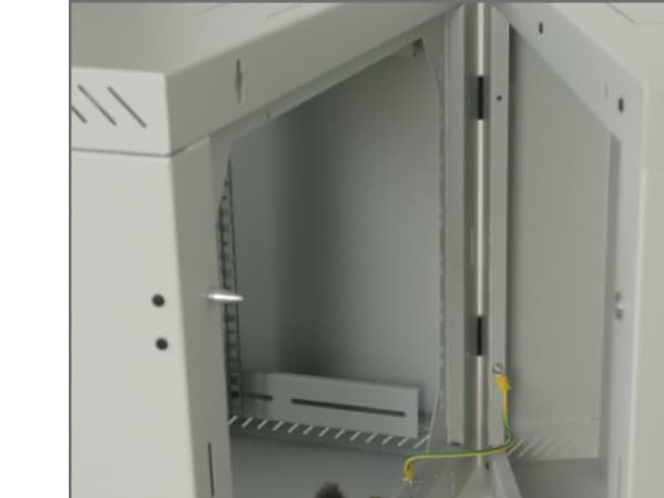 Triton 19" Rack Wall-mount 6U/250 glass door, Seinään asennettava laitekehikko, 25 kg, 13,4 kg, Harmaa