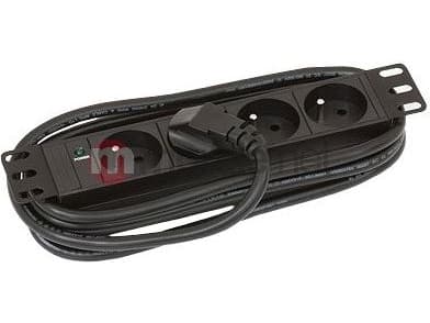 Triton RAB-ZP-X43-A1, Blankt panel, Sort, 3U, 48,3 cm (19")