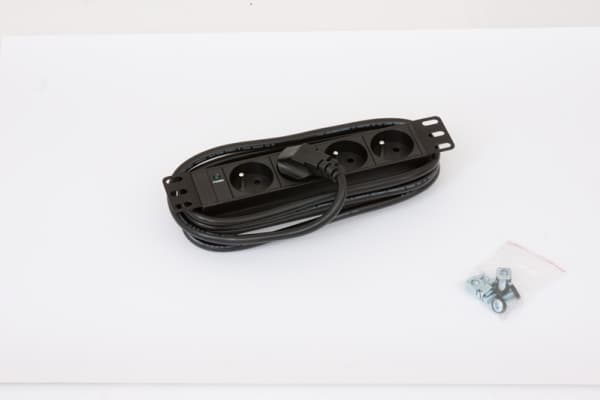 Triton RAB-ZP-X43-A1, Blankt panel, Sort, 3U, 48,3 cm (19")