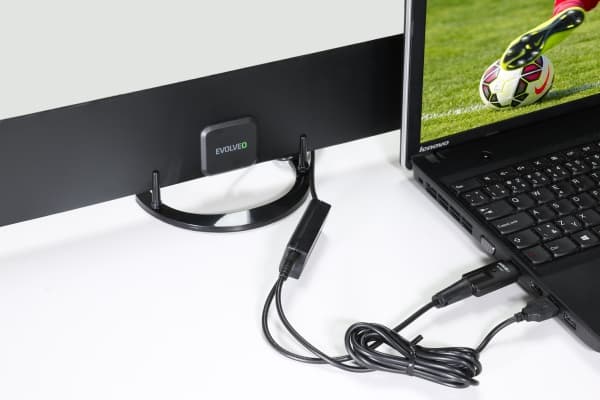 Evolveo Xany 2B LTE, Innendørs, Sort, 43 dB, DVB-T, DVB-T2, UHF, VHF, IEC