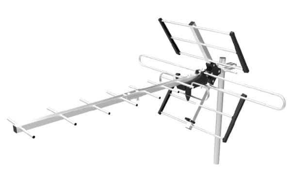 Evolveo Flexi 1 LTE, Utendørs, Sort, Rustfritt stål, 8,5 m, 17 dB, UHF, IEC