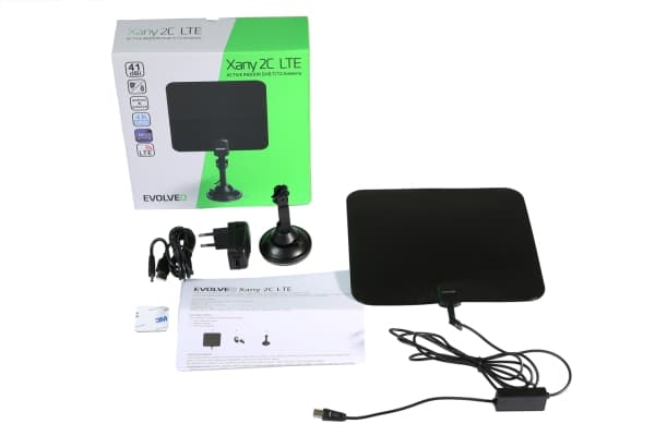 Evolveo Xany 2C LTE, Innendørs, Sort, 41 dB, DVB-T, DVB-T2, UHF, VHF, 470 - 790 MHz