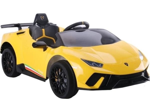 Lean Cars Lamborghini Huracan elbil för barn, gul