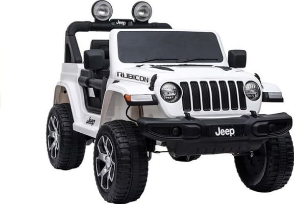 Lean Cars LEAN CARS Batteridrevet Jeep Rubicon 4x4 Hvit