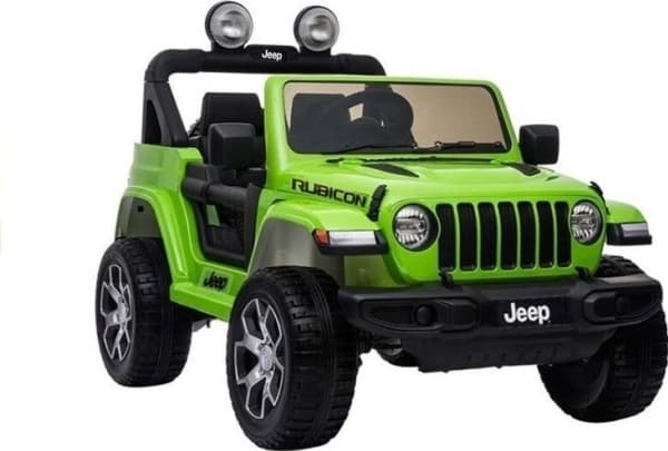 Lean Cars LEAN CARS Auto på Jeep Rubicon 4x4 Batteri Grønn