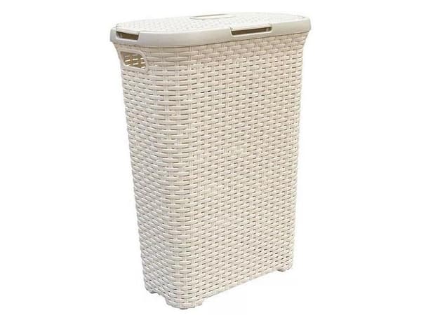 Curver NATURAL STYLE pyykkikori 40L Kermanvärinen