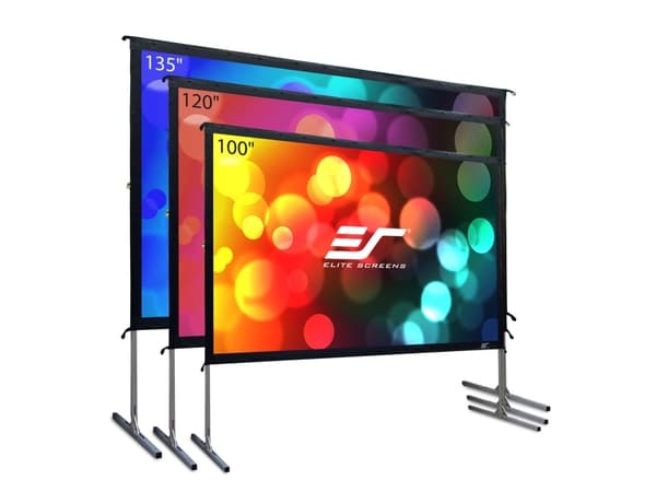 Elite Screens Yard Master 2, Manuell, 4,57 m (180"), 3,99 m, 2,24 m, 16:9, Silver, Vit
