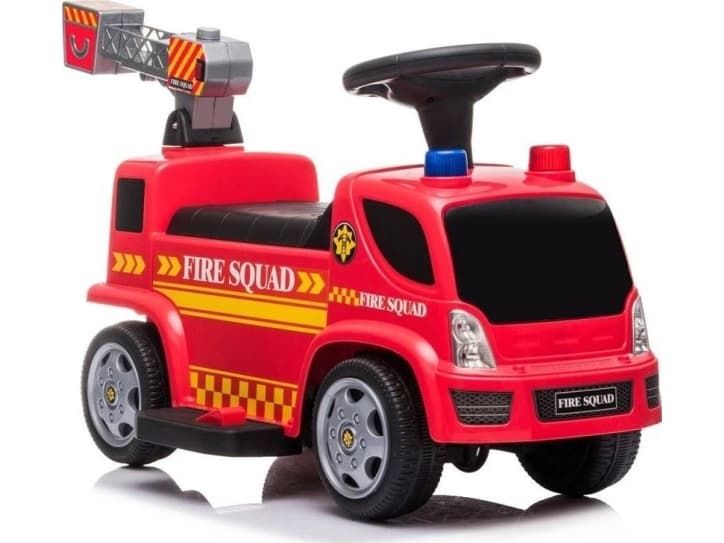 Lean Cars Vehicle Ride-on Fire Brigade Ladder Soap Bubbles Sounds On Battery