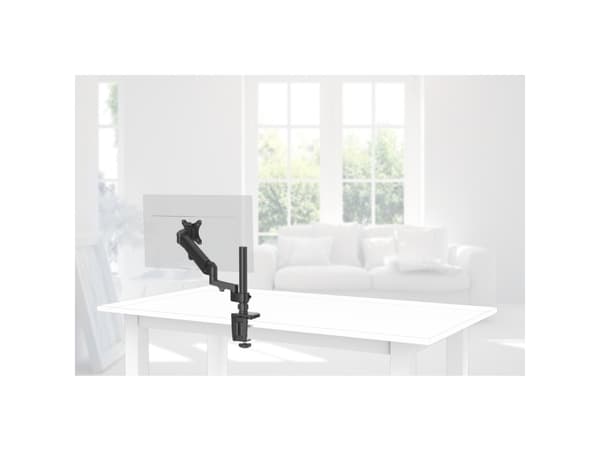 Hama - Monteringssats (fullrörelsearm) - gasfjäder - för Bildskärm - svart - skärmstorlek: 13"-35" - disk-monteringsbar