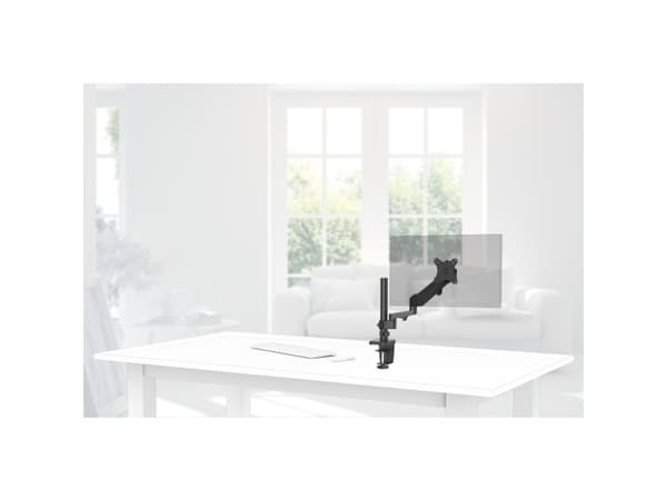 Hama - Monteringssats (fullrörelsearm) - gasfjäder - för Bildskärm - svart - skärmstorlek: 13"-35" - disk-monteringsbar