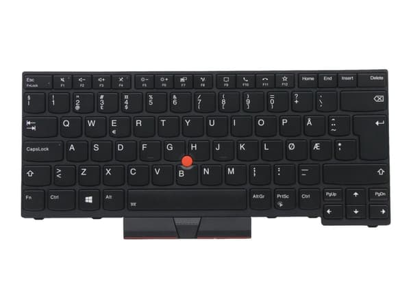 Chicony - Ersättningstangentbord för bärbar dator - bakgrundsbelyst - Nordisk - svart - för ThinkPad P14s Gen 1 20S4, 20S5; T14 Gen 1 20UD, 20UE