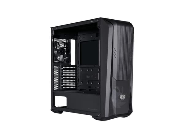 Cooler Master MasterBox 500 - Mid tower - utökad ATX - genomskinlig sidopanel (härdat glas) - ingen strömförsörjning (ATX) - svart - USB/ljud