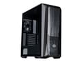 Miniatyrbild 1 av 5: Cooler Master MasterBox 500 - Mid tower - utökad ATX - genomskinlig sidopanel (härdat glas) - ingen strömförsörjning (ATX) - svart - USB/ljud