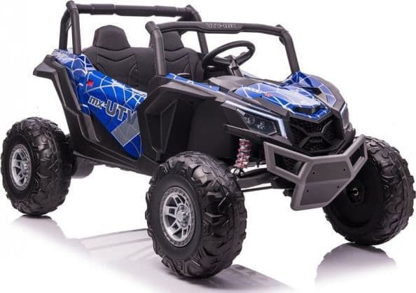 Lean Cars UTV-MX batteribuggy blå spindel färg