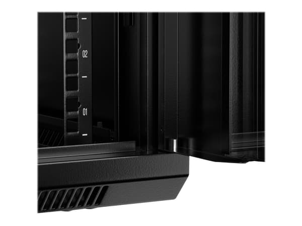 Netrack - Rack skap - veggmonterbar - svart - 18U - 19"