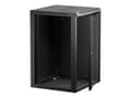 Miniatyrbilde 1 av 5: Netrack - Rack skap - veggmonterbar - svart - 18U - 19"